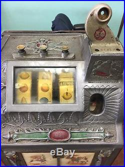 MILLS Slot Machine 5 cent Western Circa 1925