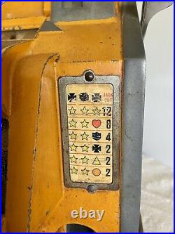 MIlls 1c QT Chevron Slot Machine 1930s Era. All Original & Working