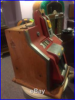 Matched Pair of Mills Q. T. Slot Machines