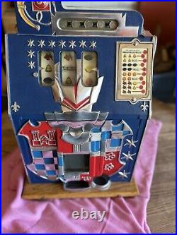 Mills $0.05 Vintage Antique Nickel Castle Front Slot Machine EXCELLENT CONDITION