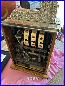 Mills $0.05 Vintage Antique Nickel Castle Front Slot Machine EXCELLENT CONDITION