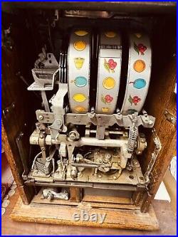 Mills 0.5c Castle Front Slot Machine circa 1930's 100% Original