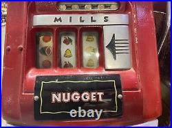 Mills 10 Cent Lucky 7 Nugget Slot Machine