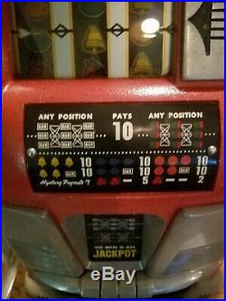 Mills 10 Cent Sega Bell Coin Op Hi Top Slot Machine Wjackpot As Good As They Get