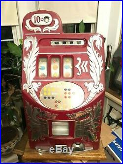 Mills 10 Cent Ten Extra Bell Aitkens Front Mechanical Slot Machine Antique
