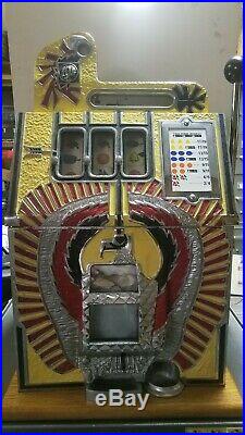 Mills 10 Cent War Eagle Coin Op Slot Machine Wjackpot