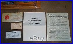 Mills 10-cent DEUCES WILD hi-top antique slot machine, 1950
