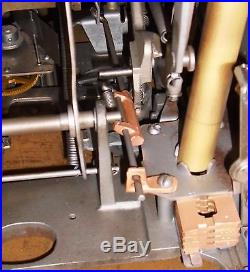 Mills 10-cent early GOOSENECK antique slot machine mechanism, rare narrow slides