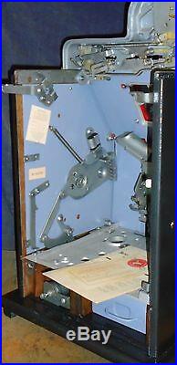 Mills 10c BLACK CHERRY antique slot machine, ca 1946, with prod regis & manual