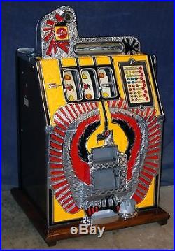 Mills 10c WAR EAGLE antique slot machine, ca 1933