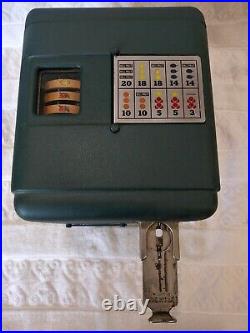Mills 1940's Vest Pocket Slot Machine Vintage Coin Op Trade Stimulator 5 Cent
