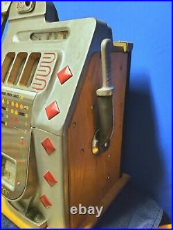Mills 25 Cent Slot Machine Early 1940s Working Antique Quarter Slot Machine