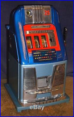 Mills 25-cent BELL BELL hi-top antique slot machine, 1948