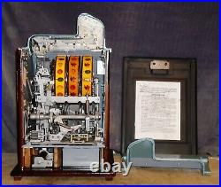 Mills 25-cent BURSTIN' CHERRY antique slot machine, 1937