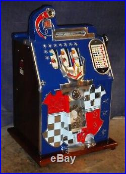 Mills 25-cent HAND-LOAD JACKPOT CASTLE FRONT antique slot machine, 1938