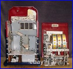 Mills 25-cent JEWEL BELL hi-top antique slot machine, 1947