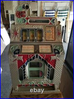 Mills 25 cent Slot Machine Silent FOK Needs Restoration