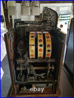 Mills 25 cent Slot Machine Silent FOK Needs Restoration