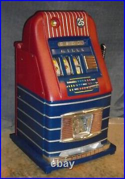 Mills 25c JEWEL BELL antique slot machine, 1946