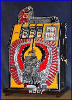 Mills 25c WAR EAGLE antique slot machine, 1934