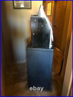 Mills 5 Cent Black Cherry Antique Slot Machine & Black Metal Stand Pickup Only