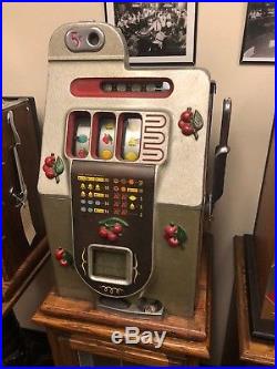 Mills 5 Cent Black Cherry Slot Machine Unrestored Original
