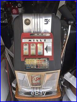 Mills 5 Cent Slot Machine Not Pace, Jennings Or Watling