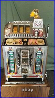 Mills 5 Cent Slot Machine Sharp Skill Stops