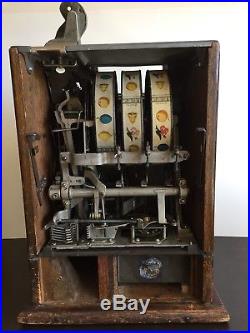 Mills 5 Cent Slot Machine with Comet Pace Jackpot Front circa 1930