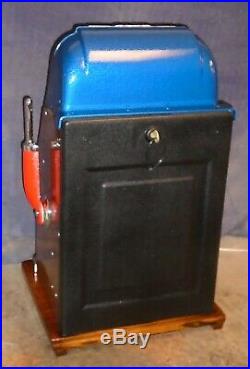 Mills 5-cent BLUE BELL hi-top antique slot machine, 1946