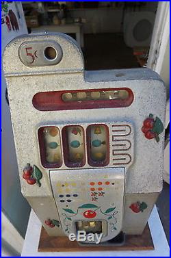 Mills 5 cent Black Cherry Nickel Slot Machine