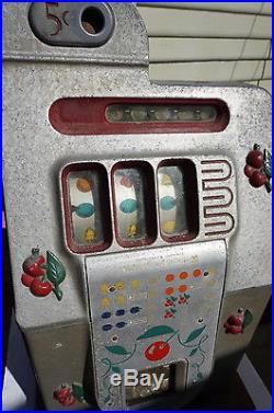 Mills 5 cent Black Cherry Nickel Slot Machine