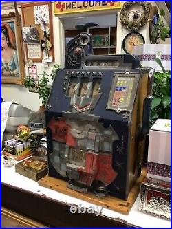 Mills 5-cent JACKPOT CASTLE FRONT antique slot machine 1930s