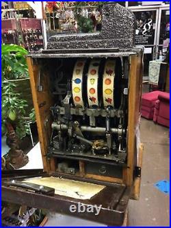 Mills 5-cent JACKPOT CASTLE FRONT antique slot machine 1930s