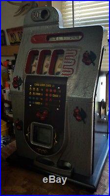 Mills 50 cent BLACK CHERRY antique slot machine fifty cent