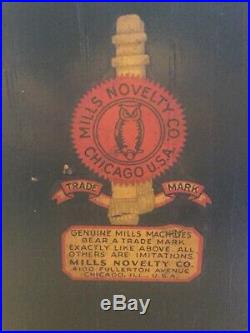 Mills 5c BLACK CHERRY antique slot machine, Chicago 1946