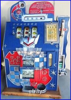 Mills 5c Castle Front Slot Machine circa 1940's