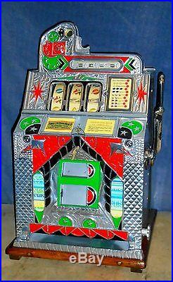 Mills 5c Double Eagle FOK antique slot machine, ca 1932, rare branded model