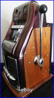 Mills 5c High Top Slot Machine Circa 1940 original fully restored