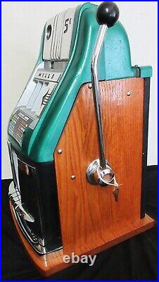 Mills 5c High Top Slot Machine Circa 1950 Fully Restored