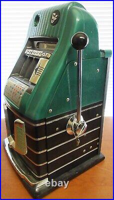 Mills 5c High Top Slot Machine Lucky Strike Club Circa 1950 Fully Restored