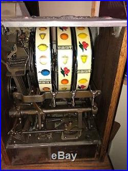 Mills Aluminum Cok 5 Cent Slot Machine Incredible Original
