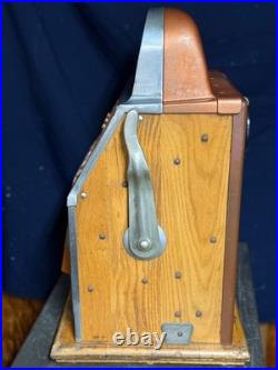 Mills Bonus Horsehead 5 Cent Mechanical Slot Machine Rare Odds-Changing Mech