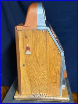 Mills Bonus Horsehead 5 Cent Mechanical Slot Machine Rare Odds-Changing Mech