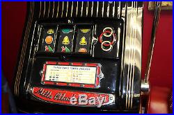 Mills Brooklands 25 cent coin op Slot Machine Black Beauty Restored