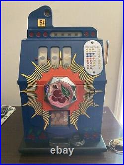 Mills Bursting Cherry 5c Slot Machine Circa 1930s