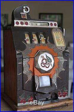 Mills Bursting Cherry Slot Machine 5 Cent Model