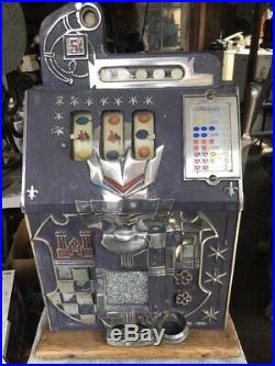 Mills Castle Front 5 Cent Slot Machine Unrestored Works Great