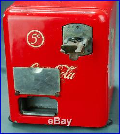 Mills Coca Cola Vest Pocket Bell Fruit Nickel Slot Machine Key Parts or Repair