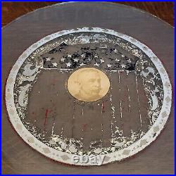 Mills Dewey upright slot machine glass Antique coin op part